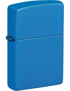 ENCENDEDOR ZIPPO SKY BLUE MATTE CON LOGO